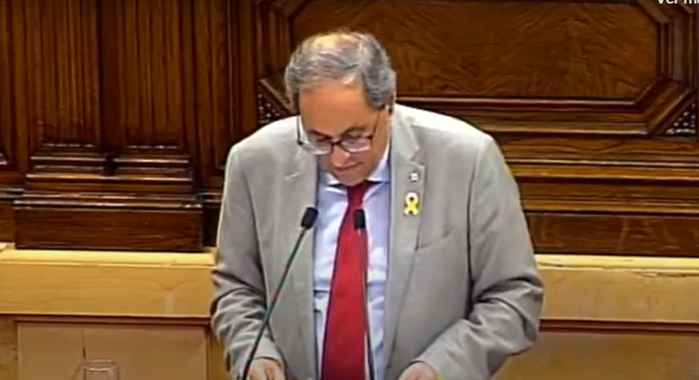 Catalan President talks about us in Parliament