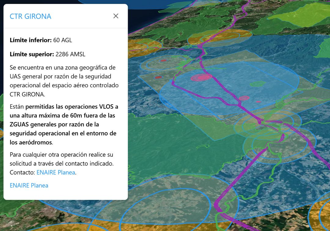 UAS geographical zones overview Spain